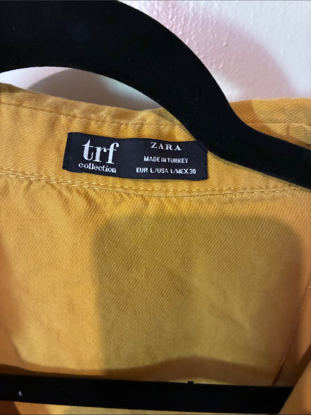 Zara Women's Mustard Yellow Button-Down Shirt - Picture 3 of 5